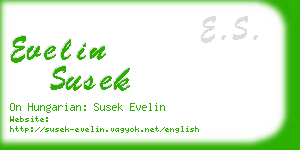 evelin susek business card